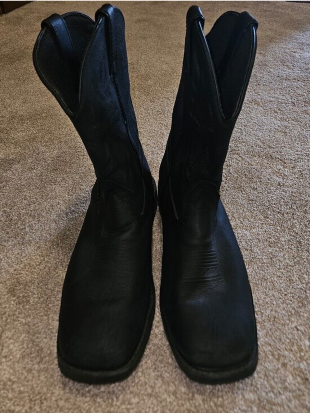Wolverine Black Men's Western Work Cowboy Boots - Picture 5 of 11